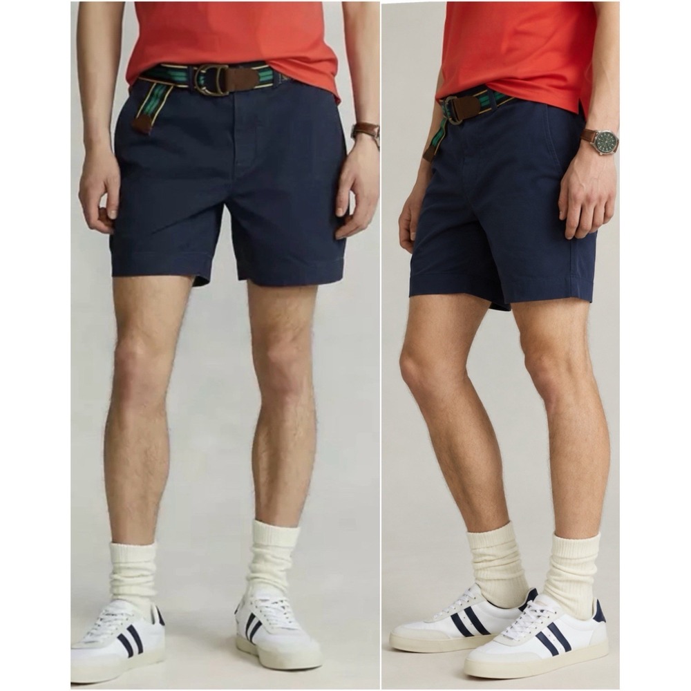 Polo Ralph Lauren Polo Chino Classic Fit 6" Shorts Men 40 Navy Ink NWT